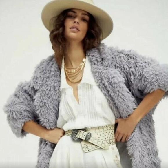 New Free People Honeypie Teddy Jacket - Picture 2 of 7